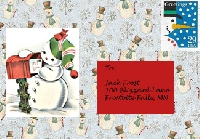 WIYM: Snowman Mail Art Envelope & Goodie