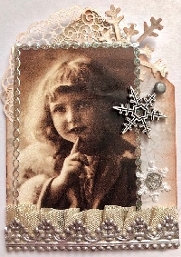 GAA: Vintage Child in Winter ATC