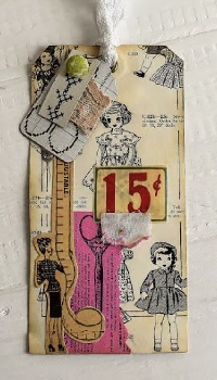 VC:  Vintage Sewing Themed Tag