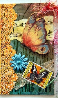 WIYM:  Index Card Art:  Butterflies
