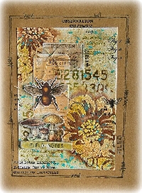 WIYM:  Index Card Art:  Bees & Flowers