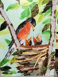 MFF: Bird-of-the-Month Card: April: Robin