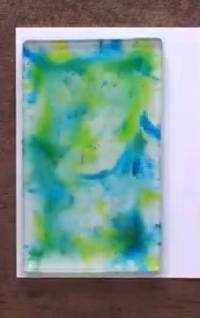 Brusho/Watercolor Powders on Gel Plate