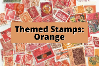 Themed Postage Stamps: Orange 🦊🍊🏀