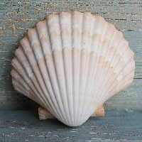 Handmade Seashell Postcard