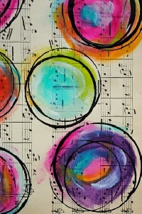 WIYM:  Index Card Art: Circles & Music