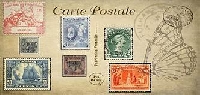 ISC - Multiple Stamps Postcard # 1
