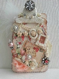 Altered clip board swap Shabby Chic style 