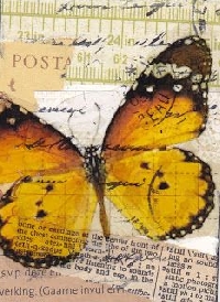 AACG: Butterfly Collage ATC