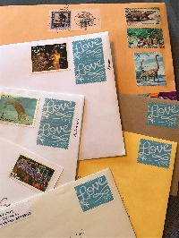 Postage Stamp Bag Swap - USA