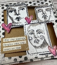 Stamped Images - Faces and Phrases 1o1