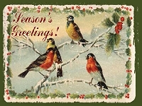 Vintage/reprint  christmas postcard