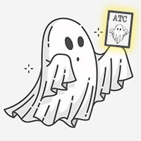 Halloween ATC: Ghost