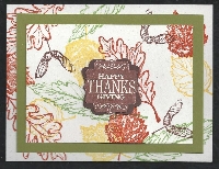 CF - Fall Harvest Thanksgiving Card with Scripture