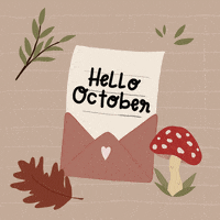 AMMM: Hello OCTOBER postcard INT'L