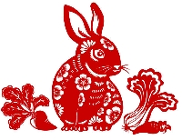 Chinese Zodiac ATC #4 - The Rabbit