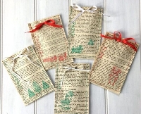 WIYM:  Book Page Holiday Gift Bags US