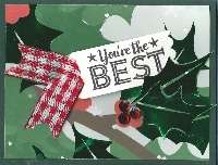 AADC - Christmas Card with Die Cut Tag