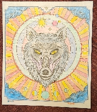 Coloring page into a card - # 3 (USA)
