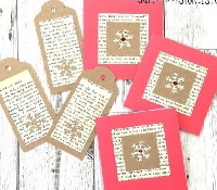 YTPC: Holiday Gift Tags from Book Pages US