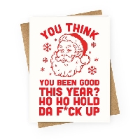 Inappropriate Humor Christmas Card/Postcard #2