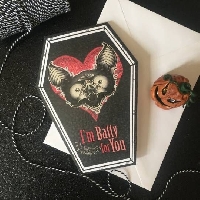 Goth Valentines Day Card