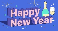 Happy New Year Card - Global