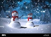 Snowman or Snow Scene postcard