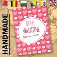 Handmade Valentine Cards - Int'l