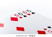 4 playing cards of Fives X2 Partners #2