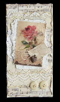 VJP: Lace and Roses Journal Page