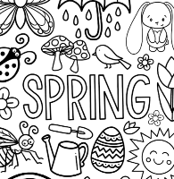 SP: Spring Doodle Postcard