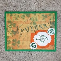 handmade St Patrick's Day Postcard