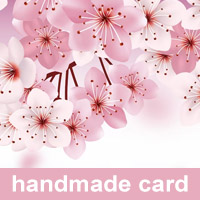 Cherry Blossoms Handmade Card