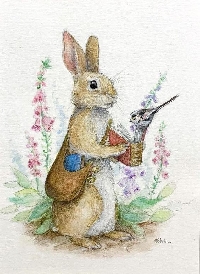 VJP:  4x6 Spring Rabbit