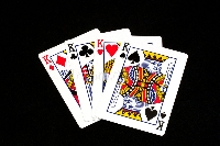 4 playing cards of kings X2 partners #3