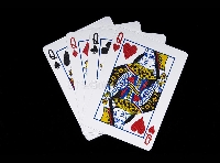 4 playing cards of Queens X2 partners #3