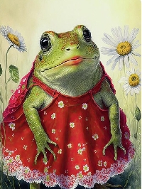 WIYM:  Ani-Mail Art:  Frogs