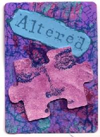 Altered Puzzle Pieces ATCs
