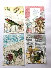 VJP: Journal Page with Collage Strip Background