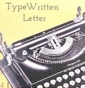 Typewritten letter and flat surprise