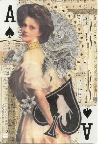 AACG: Ace of Spades Altered Playing Card