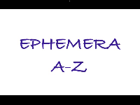 EE: Ephemera A-Z #2: B