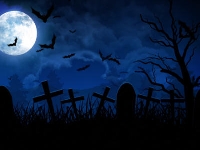 Spooky Cemetery ATC