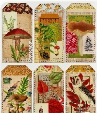 AACG:  Set of 3 Autumn Collage Tags