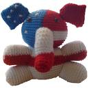 Red, White & Blue Patriot Amigurumi USA Only!