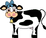 Handmade Postcard ~ Farm Animal series ~ Cows