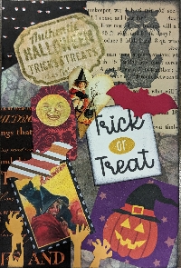HS: Handmade Halloween Postcard