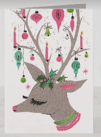 Upcycled Christmas Card PC #3 - Reindeer 🦌 