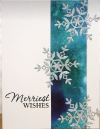 Upcycled Christmas Card PC - Snowflake 